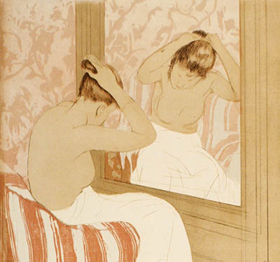 Cassatt, Mary (Woman combing Her Hair)